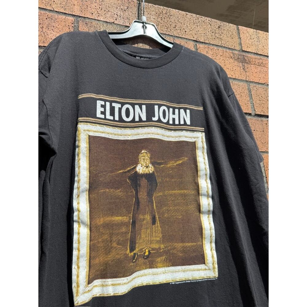 1997 Elton John 90s Vintage The Big Picture Tour Promo Band Tee Shirt Billy Idol - Picture 3 of 7